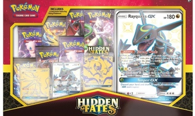 Hidden Fates Premium Powers Collection announced, includes Shiny Rayquaza  GX, Gold Solgaleo GX and Gold Lunala GX, PokeGuardian