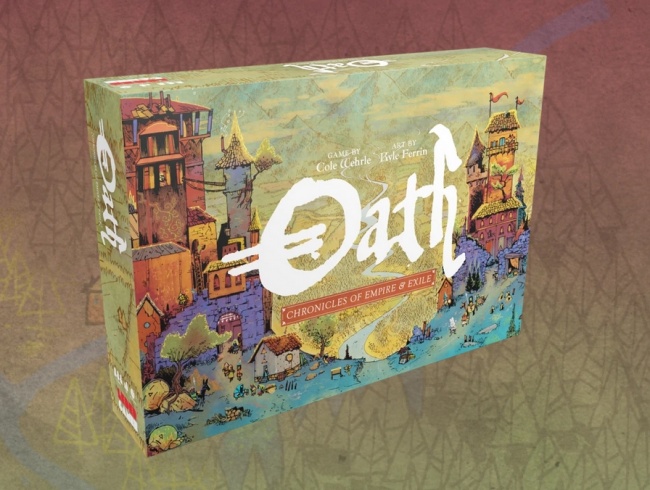 Oath Chronicles of Empire & Exile board Leder games retail edition In hand 