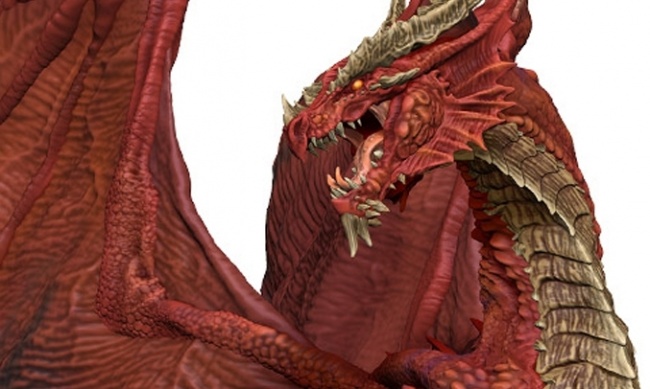 Icv2 Adult Red Dragon Premium Figure Unleashes Its Fury On D D Icons Of The Realms