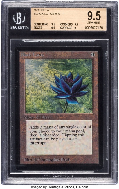ICv2: High-Grade 'Magic: The Gathering Beta Edition' Black Lotus Card Up For in January