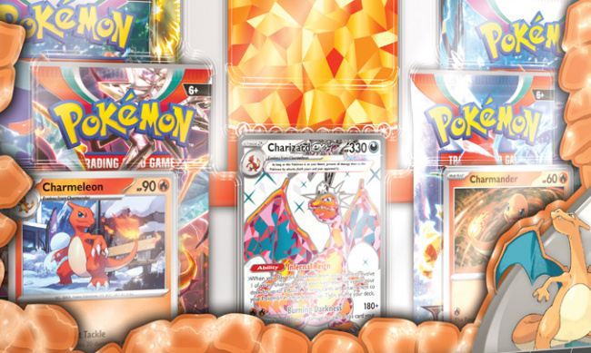 Pokemon Trading Card Games Charizard Ex Premium Box 6 Tcg Booster Packs 