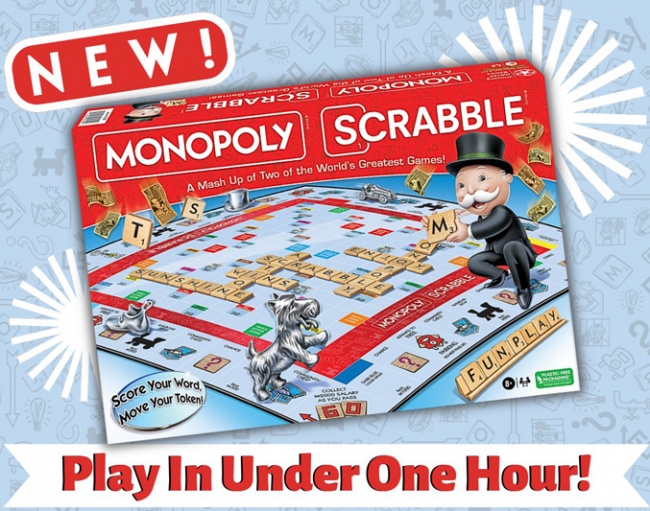 Monopoly Scrabble, Board Game