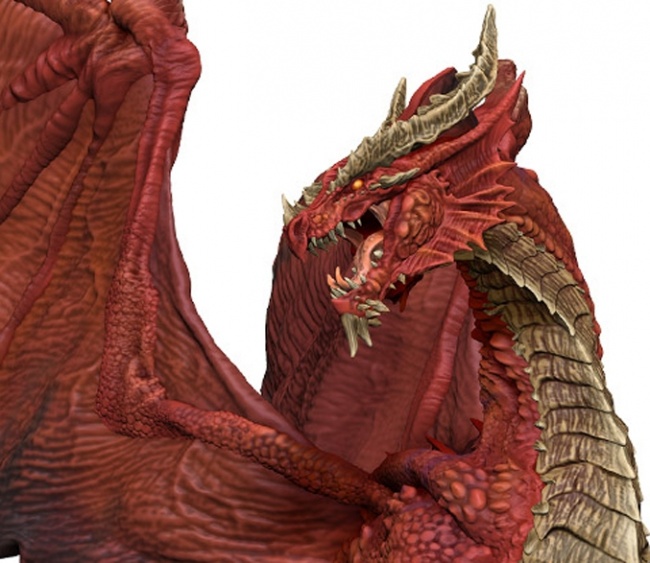 icv2-adult-red-dragon-premium-figure-unleashes-its-fury-on-d-d