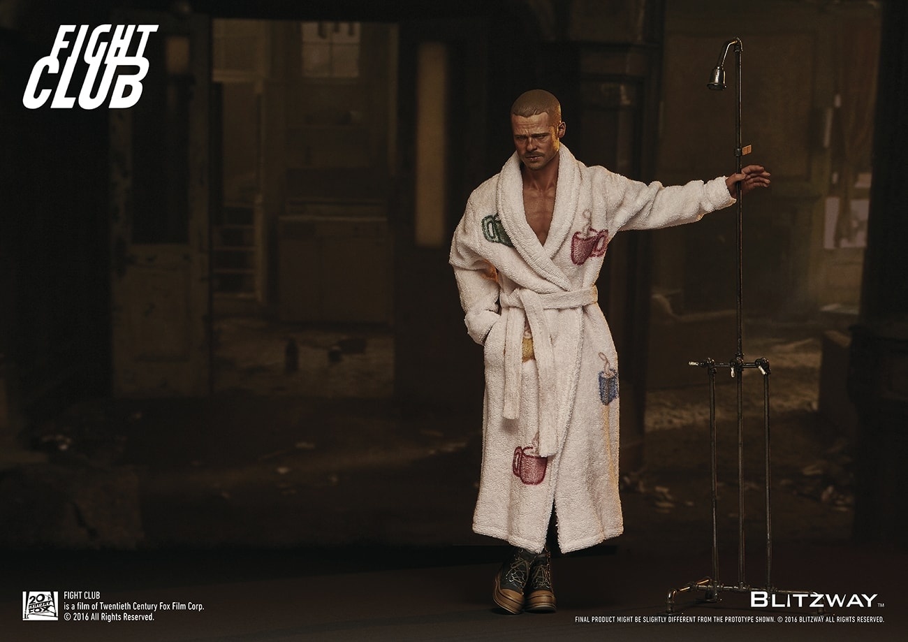 Fight Club 1/6 Scale Tyler Durden Special 2-Pack Version Figure with bonus bathrobe...